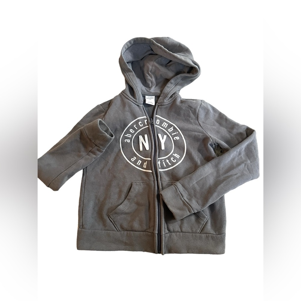 Youth Girl Abercrombie & Fitch Zip up Hoodie‎ Sweatshirt Large 12/14